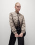 Satin Quilted Relaxed Bomber Jacket
